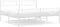 vidaXL - Bedframe - met - hoofd- - en - voeteneinde - metaal - wit - 193x203 - cm