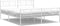 vidaXL - Bedframe - met - hoofd- - en - voeteneinde - metaal - wit - 183x213 - cm