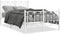 vidaXL - Bedframe - met - hoofd- - en - voeteneinde - metaal - wit - 120 - x - 190 - cm