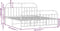 vidaXL - Bedframe - met - hoofd- - en - voeteneinde - metaal - wit - 160x200 - cm