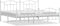 vidaXL - Bedframe - met - hoofd- - en - voeteneinde - metaal - wit - 200x200 - cm