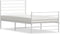 vidaXL - Bedframe - met - hoofd- - en - voeteneinde - metaal - wit - 80x200 - cm