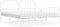 vidaXL - Bedframe - met - hoofd- - en - voeteneinde metaal - wit - 160x200 - cm