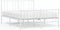 vidaXL - Bedframe - met - hoofd- - en - voeteneinde - metaal - wit - 120x200 - cm