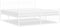 vidaXL - Bedframe - met - hoofd- - en - voeteneinde - metaal - wit - 183x213 - cm