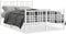 vidaXL - Bedframe - met - hoofd- - en - voeteneinde - metaal - wit - 120x200 - cm