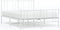 vidaXL - Bedframe - met - hoofd- - en - voeteneinde - metaal - wit - 140x200 - cm