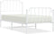vidaXL - Bedframe - met - hoofd- - en - voeteneinde metaal - wit - 90x190 - cm