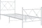 vidaXL - Bedframe - met - hoofd- - en - voeteneinde - metaal - wit - 75x190 - cm