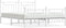 vidaXL - Bedframe - met - hoofd- - en - voeteneinde - metaal - wit - 180x200 - cm