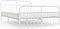 vidaXL - Bedframe - met - hoofd- - en - voeteneinde - metaal - wit - 160x200 - cm