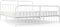 vidaXL - Bedframe - met - hoofd- - en - voeteneinde - metaal - wit - 200x200 - cm
