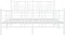 vidaXL - Bedframe - met - hoofd- - en - voeteneinde - metaal - wit - 150x200 - cm