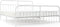 vidaXL - Bedframe - met - hoofd- - en - voeteneinde - metaal - wit - 193x203 - cm