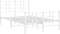 vidaXL - Bedframe - met - hoofd- - en - voeteneinde - metaal - wit - 120x200 - cm