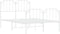 vidaXL - Bedframe - met - hoofd- - en - voeteneinde metaal - wit - 120x200 - cm