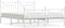 vidaXL - Bedframe - met - hoofd- - en - voeteneinde - metaal - wit - 160x200 - cm