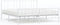 vidaXL - Bedframe - met - hoofd- - en - voeteneinde - metaal - wit - 200x200 - cm