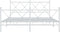vidaXL - Bedframe - met - hoofd- - en - voeteneinde - metaal - wit - 160x200 - cm