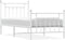 vidaXL - Bedframe - met - hoofd- - en - voeteneinde - metaal - wit - 80x200 - cm