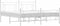 vidaXL - Bedframe - met - hoofd- - en - voeteneinde - metaal - wit - 183x213 - cm