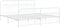 vidaXL - Bedframe - met - hoofd- - en - voeteneinde - metaal - wit - 200x200 - cm
