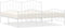 vidaXL - Bedframe - met - hoofd- - en - voeteneinde metaal - wit - 193x203 - cm