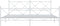 vidaXL - Bedframe - met - hoofd- - en - voeteneinde - metaal - wit - 193x203 - cm