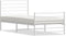 vidaXL - Bedframe - met - hoofd- - en - voeteneinde - metaal - wit - 90x190 - cm