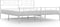 vidaXL - Bedframe - met - hoofd- - en - voeteneinde - metaal - wit - 183x213 - cm
