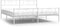 vidaXL - Bedframe - met - hoofd- - en - voeteneinde - metaal - wit - 183x213 - cm