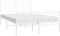 vidaXL - Bedframe - met - hoofd- - en - voeteneinde - metaal - wit - 120 - x - 190 - cm