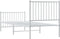 vidaXL - Bedframe - met - hoofd- - en - voeteneinde - metaal - wit - 80x200 - cm