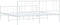 vidaXL - Bedframe - met - hoofd- - en - voeteneinde - metaal - wit - 183x213 - cm