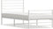 vidaXL - Bedframe - met - hoofd- - en - voeteneinde - metaal - wit - 100x190 - cm