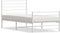 vidaXL - Bedframe - met - hoofd- - en - voeteneinde - metaal - wit - 80x200 - cm
