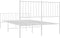 vidaXL - Bedframe - met - hoofd- - en - voeteneinde - metaal - wit - 120x200 - cm