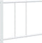 vidaXL - Bedframe - met - hoofd- - en - voeteneinde - metaal - wit - 200x200 - cm