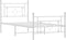 vidaXL - Bedframe - met - hoofd- - en - voeteneinde - metaal - wit - 90x190 - cm