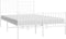 vidaXL - Bedframe - met - hoofd- - en - voeteneinde - metaal - wit - 135x190 - cm
