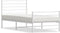 vidaXL - Bedframe - met - hoofd- - en - voeteneinde - metaal - wit - 107x203 - cm