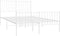 vidaXL - Bedframe - met - hoofd- - en - voeteneinde - metaal - wit - 120x200 - cm