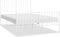 vidaXL - Bedframe - met - hoofd- - en - voeteneinde - metaal - wit - 120 - x - 190 - cm