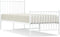 vidaXL - Bedframe - met - hoofd- - en - voeteneinde - metaal - wit - 75x190 - cm