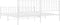vidaXL - Bedframe - met - hoofd- - en - voeteneinde metaal - wit - 193x203 - cm