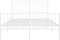 vidaXL - Bedframe - met - hoofd- - en - voeteneinde - metaal - wit - 140x200 - cm