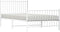 vidaXL - Bedframe - met - hoofd- - en - voeteneinde - metaal - wit - 100x200 - cm