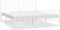vidaXL - Bedframe - met - hoofd- - en - voeteneinde - metaal - wit - 193x203 - cm