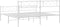 vidaXL - Bedframe - met - hoofd- - en - voeteneinde - metaal - wit - 193x203 - cm