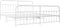 vidaXL - Bedframe - met - hoofd- - en - voeteneinde - metaal - wit - 200x200 - cm